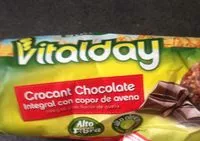 Mängden socker i Vitalday Crocant Chocolate integral con copos de avena