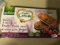Mängden socker i Cuore di cereale. Biscotti di avena con frutti rossi