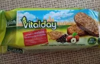 Mängden socker i Vitalday sándwich de avellana con avena y chips de chocolate