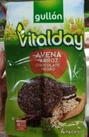 Mängden socker i Tortitas de avena y arroz con chocolate negro