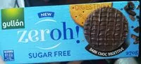 Mängden socker i Zeroh! Sugar free - dark chocolate digestive