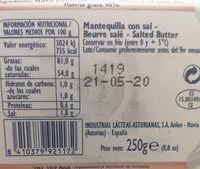 Mängden socker i Mantequilla