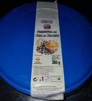 Mängden socker i Madeleines aux pépites de chocolat