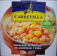 Mängden socker i Ensalada de palitos de cangrejo y piña