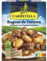 Mängden socker i Ragout de ternera al oporto con patatas parisinas