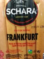 Mängden socker i Salchichas frankfurt cocidas y ahumadas de cerdo
