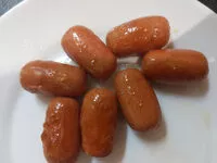 Mängden socker i Salchichas frankfurt cocidas y ahumadas de cerdo