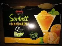 Mängden socker i Sorbett de mandarina