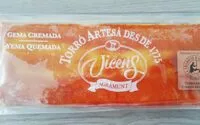 Mängden socker i Turrón artesano yema quemada