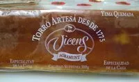 Mängden socker i Turrón de yema quemada