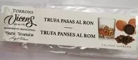 Mängden socker i Turrón trufa pasas al ron