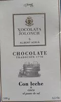 Mängden socker i Chocolate con leche & coco