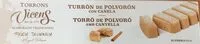 Mängden socker i Turrón de Polvorón con Canela