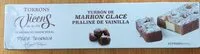 Mängden socker i Turrón de marrón glacé