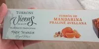 Mängden socker i Turrón de mandarina praliné de avellana