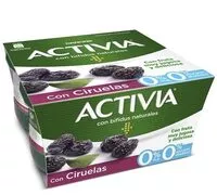 Mängden socker i Activia 0% con Ciruelas