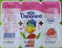 Mängden socker i Danonino dúo sabor fresa y nata