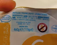 Mängden socker i Natillas