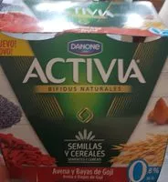 Mängden socker i Activia amandes et baies de Goji