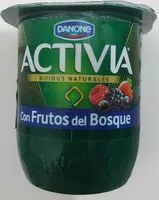 Mängden socker i Activia con frutos del bosque