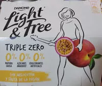 Mängden socker i Light & free melocotón y fruta de la pasión