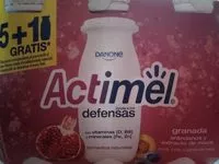 Mängden socker i Actimel con granada, arándanos y extracto de maca