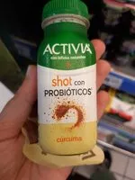 Mängden socker i Shot bífidus de cúrcuma con probióticos