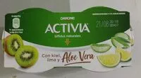 Mängden socker i Activia con kiwi, lima y aloe vera