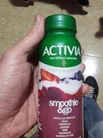 Mängden socker i Activia Smoothie & Go de fresa, arándanos, granada, dátil, remolacha y semillas de chía
