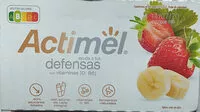 Mängden socker i Actimel fresa y plátano