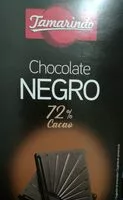 Mängden socker i Chocolate negro 72%cacao