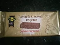 Mängden socker i Turrón de chocolate crujiente