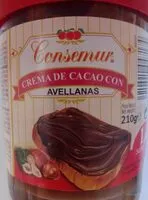 Mängden socker i Crema de cacao con avellanas