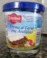 Mängden socker i Crema al cacao con avellanas