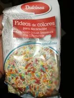 Mängden socker i Fideos de colores