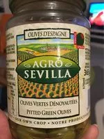 Mängden socker i Olives vertes dénoyautées