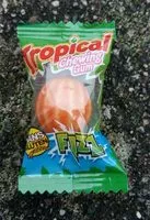 Mängden socker i Tropical chewing-gum