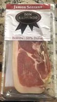 Mängden socker i Jamon serrano reserva