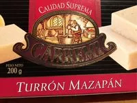 Mängden socker i Turrón Mazapán