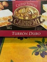 Mängden socker i Turrón duro