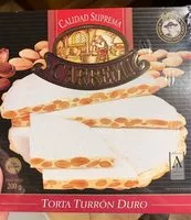 Mängden socker i Torta turrón duro