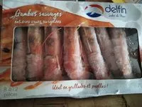 Mängden socker i Gambas Sauvage Entières Crues surgelées