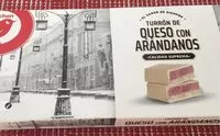Mängden socker i Turrón de queso con arándanos