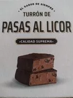 Mängden socker i Turron de pasas al licor