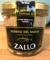 Mängden socker i Bonito del norte en aceite de oliva