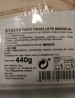 Mängden socker i Ingredientes para panellets
