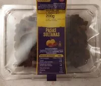 Mängden socker i Pasas sultanas