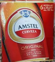Mängden socker i Amstel cerveza