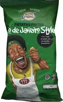 Mängden socker i Patatas fritas onduladas "Vicente Vidal" Río de Janeiro Style