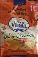 Mängden socker i Patatas fritas sabor queso y cebolla